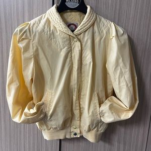 Vintage Members Only Jacket S Yellow Grannycore Granny indie Granola Grandma